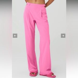 NWT 🩷 ALO PARADISE PINK The Mid-Rise Showdown Trouser